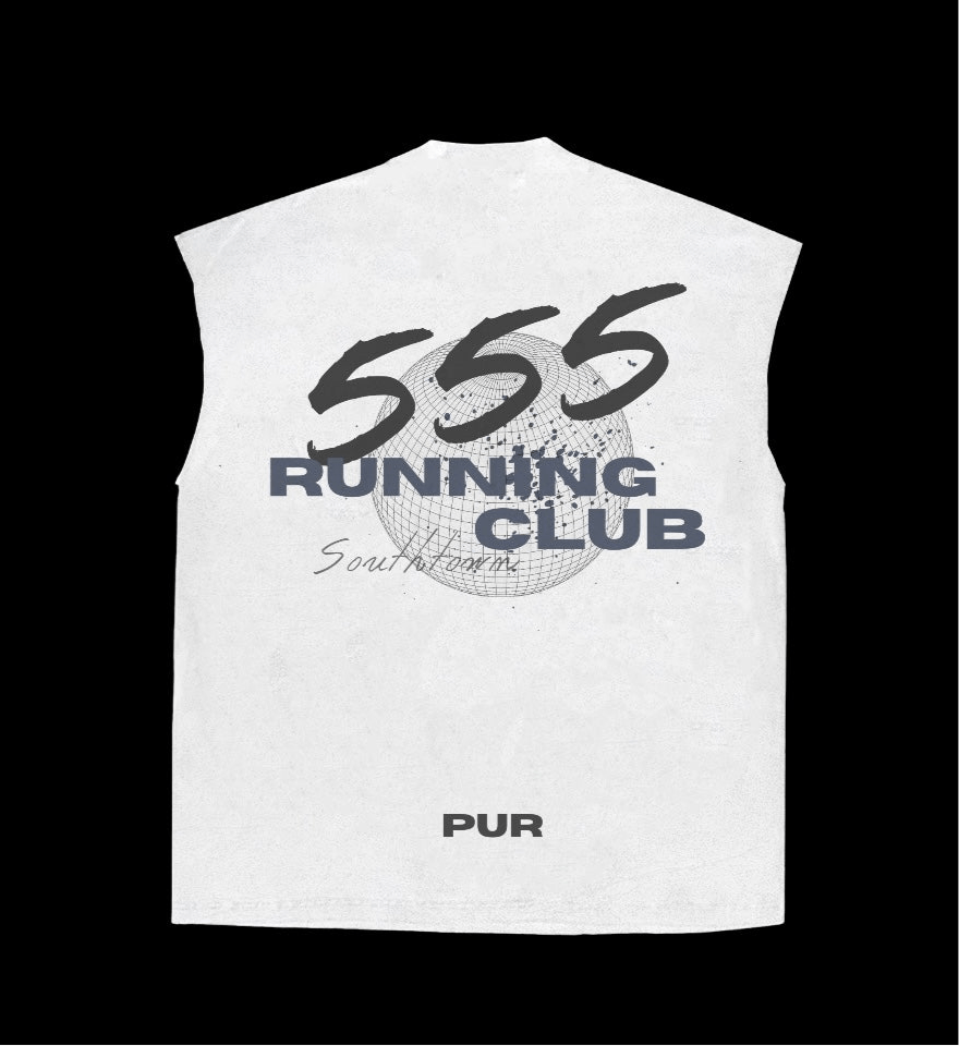 Sleeveless Shirt 555 Run Club edition - Molty.fit